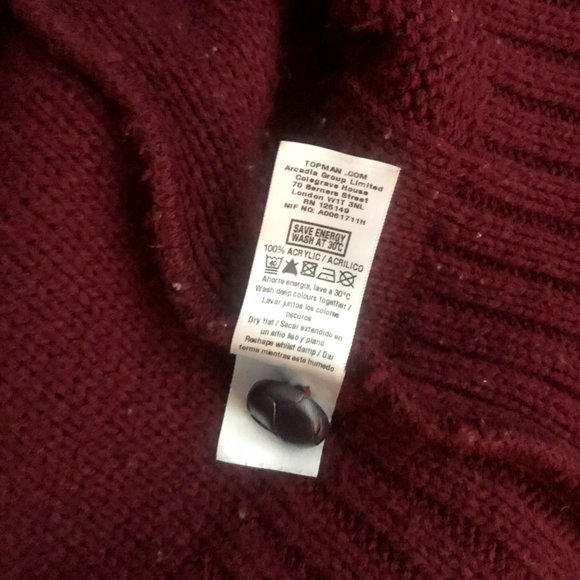 Topman Double Breasted Chunky Knit Cardigan - Picture 6 of 6
